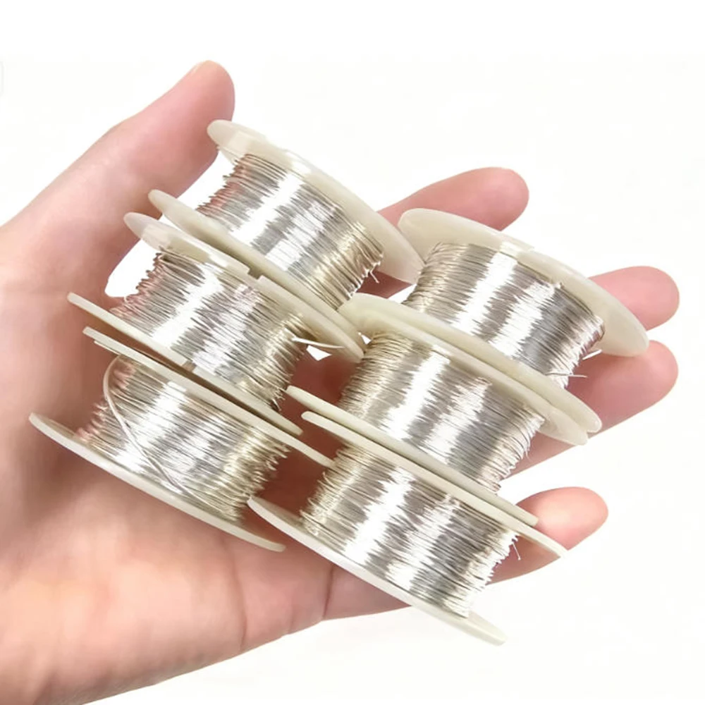 

Bonde Silver Wire 99 Pure Bonding 100m 200m Ultra-fine 0.1mm Silver Cable Good Reflective Not Absorbing Light Silver Cable