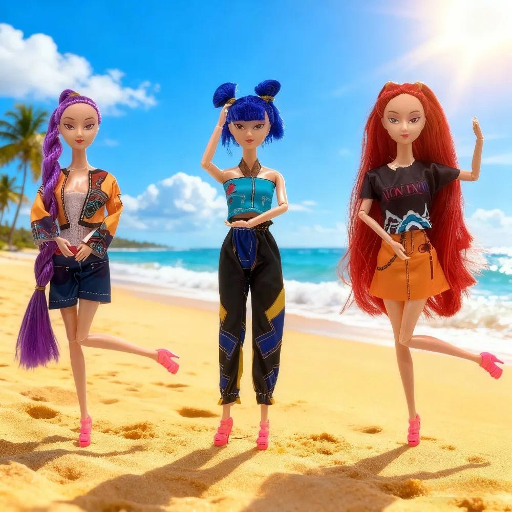 Nieuwe Kpop Demon Hunters Action Figure Pop DIY Plastic Speelgoed Rumi Mira Zoey Prinses Cadeau voor Meisjes Vakantie Speciaal