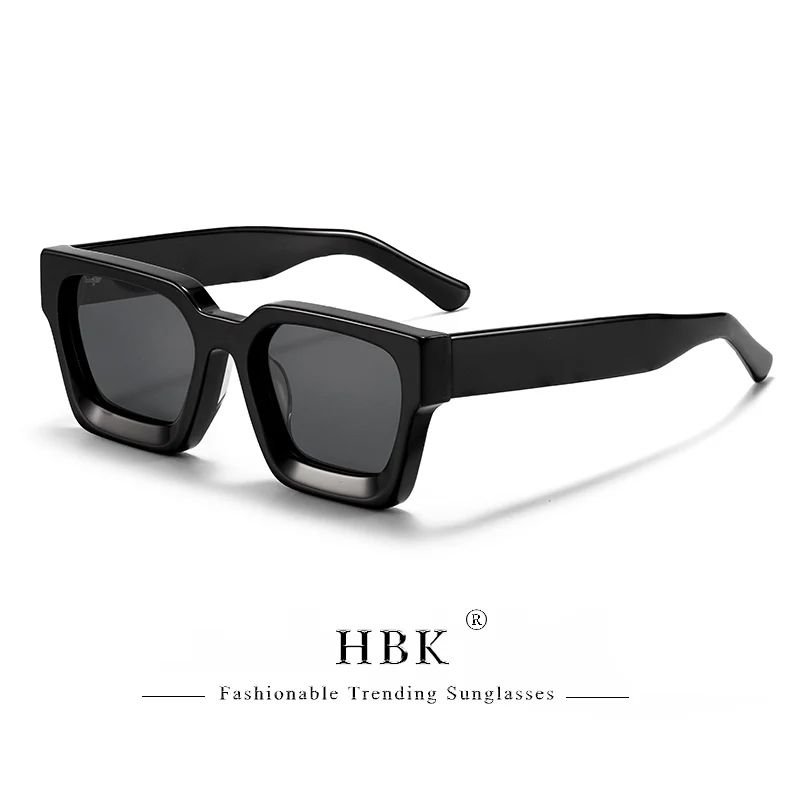 HBK Marke Mode TAC Acetat Quadrat Sonnenbrille Männer Polarisierte Hohe Qualität Fahren Sonnenbrille Frauen Designer Oculos Uv400 Fall – Detail 16