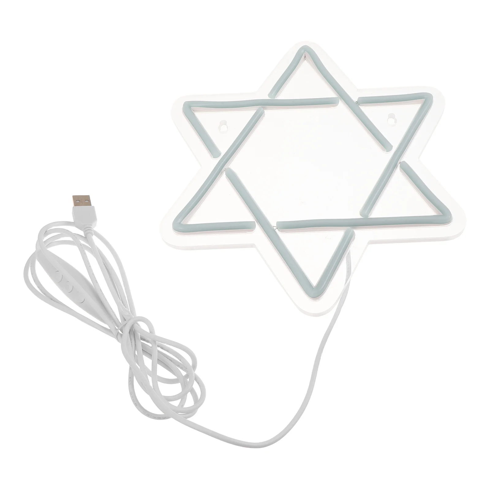

Star of David LED Neon Light Hanukkah Home Decor USB Judaic Holiday Sign Window Wall Art Neon Star Lamp Hanukkah Sign for Window
