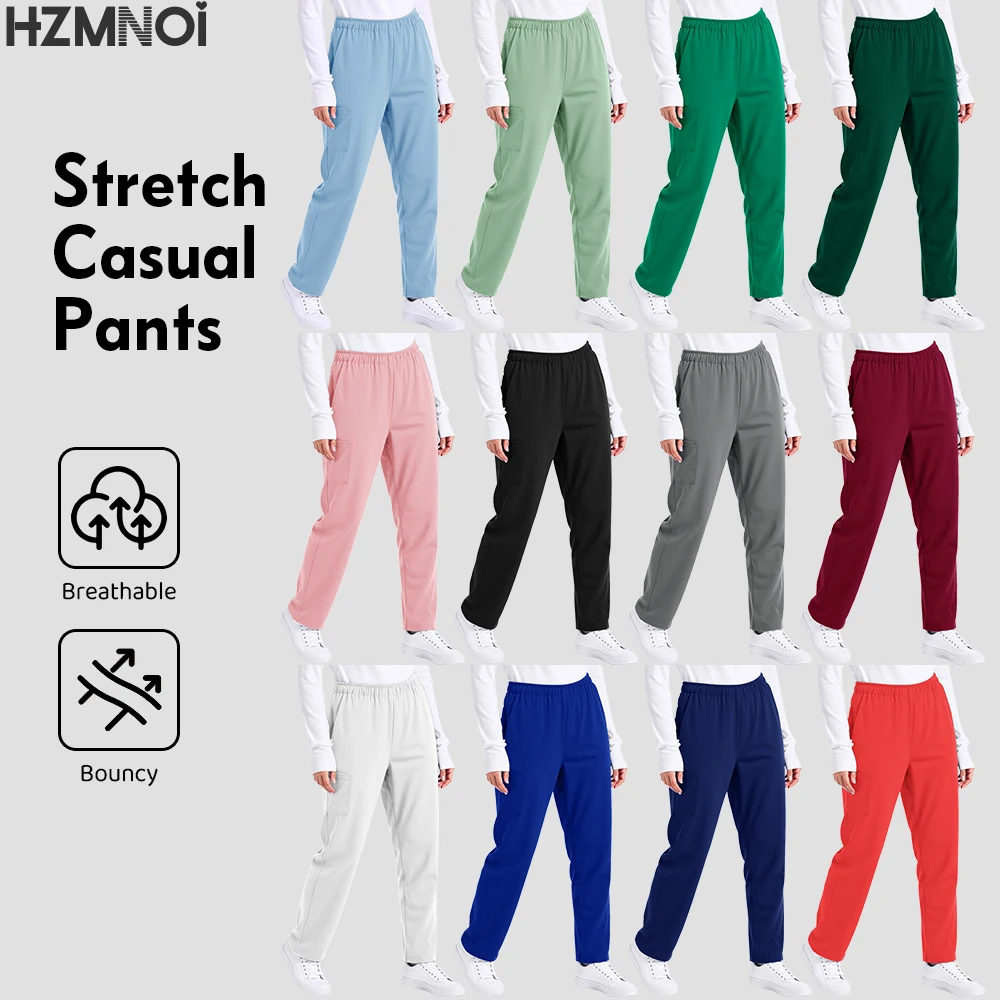 الصلبة اللون الدعك بانت مختبر السراويل الجراحية للجنسين الطبيب والممرضات موحدة العمل السراويل ممرضة الملحقات الطبيب الطبيب السراويل #4