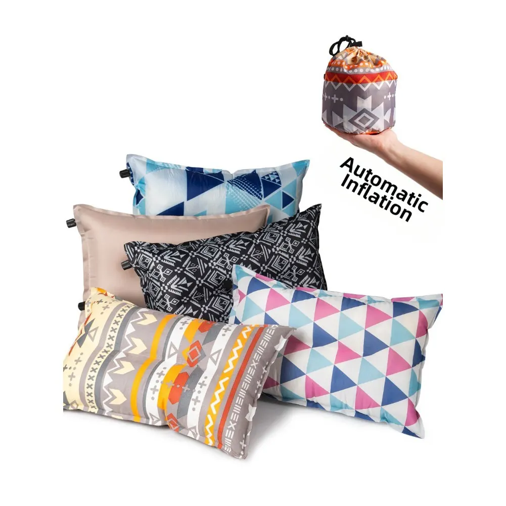 المحمولة PUC التلقائي تضخيم وسادة للتخييم المشي لمسافات طويلة النوم المعونة وسادة مريحة الغداء استراحة مكتب قيلولة وسادة #2