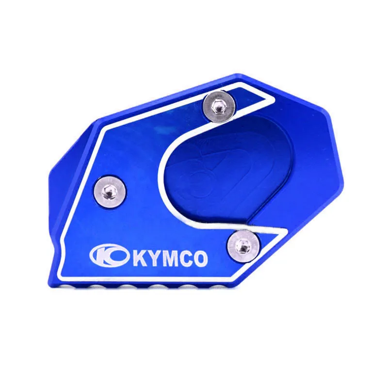 For KYMCO Xciting 250 300 400 Xciting250 Xciting300 Motorcycle Side Stand Enlarger Plate Kickstand Enlarge Extension With Logo