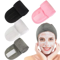 Adjustable Head Band Women Spa Wide Hairband Yoga Bath Shower Makeup Wash Face Cosmetic Headband Soft Toweling Hair Accessories