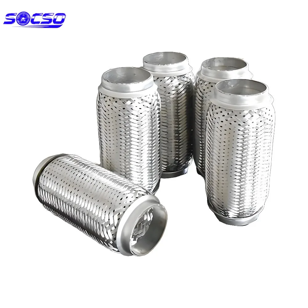 

Universal Auto Car Stainless Steel Exhaust Flexible Pipe Braid Bellows Connections Corrugated Muffler Welded
