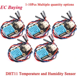 1-10Pcs DHT11 Temperature Humidity Sensor Module 3.3V/5V Single Bus Communication PH2.0-3pin Interface for Arduino STM32 ESP32