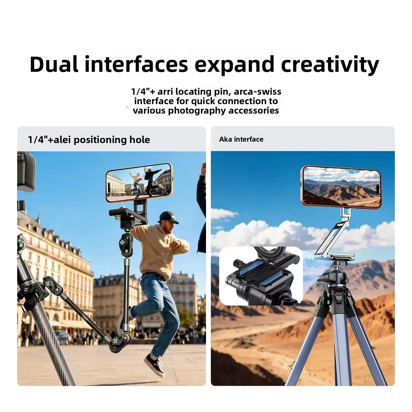 Hot MA67 Mobile Phone Holder Tri‑Fold Magnetic Suction Magsafe Vlog Shooting Aluminum Alloy Folding Ultra-thin Back Sticker