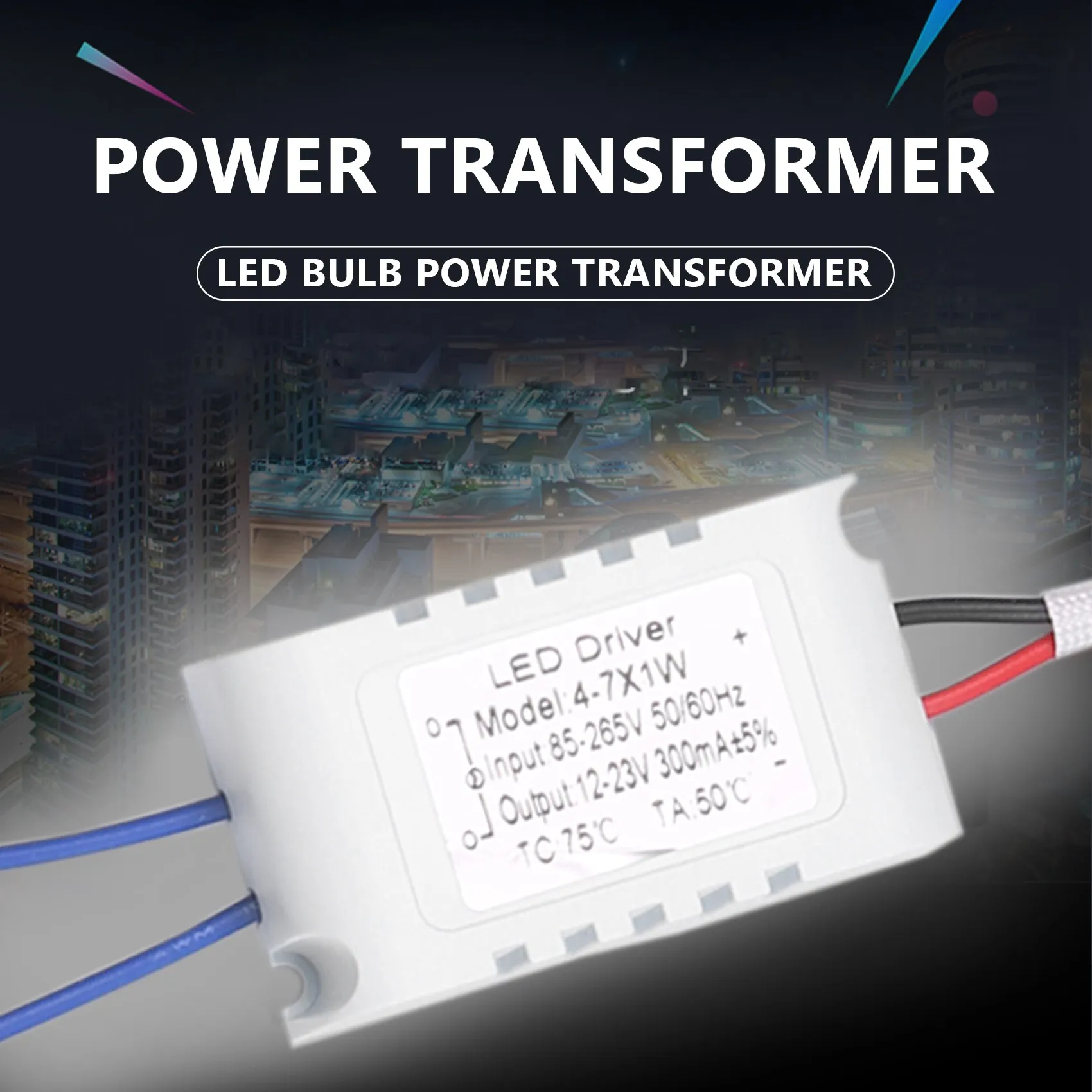 2 x Transformer Power Transformer Power 4-7 W for LED Bulbs