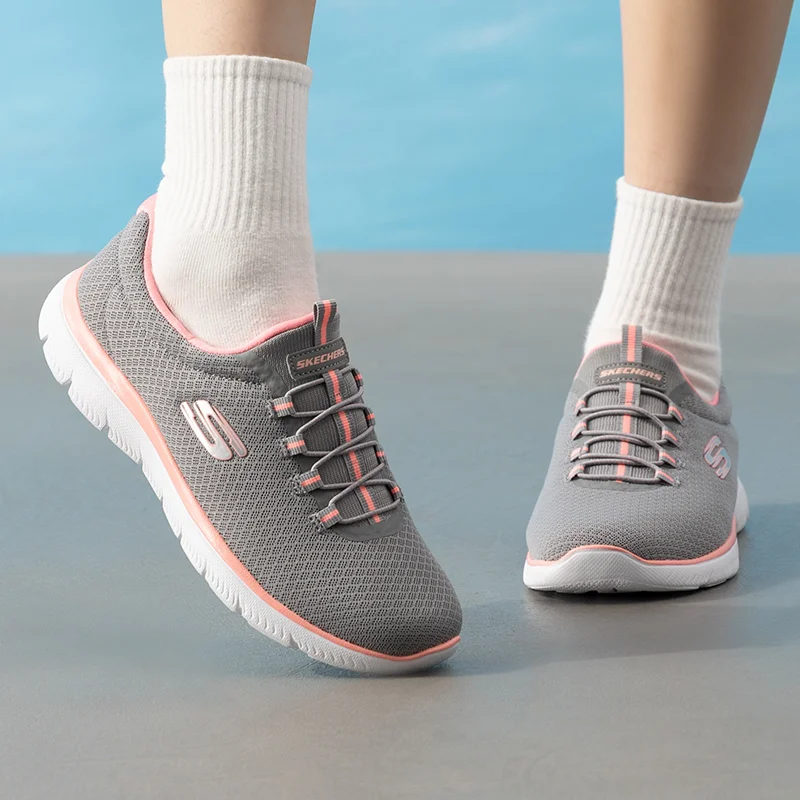 Skechers Women's Shoes Original Lightweight Fashion Breathable Non-Slip New Fitness Training Outdoor Sports Casual Shoes 12980-Gypk-2