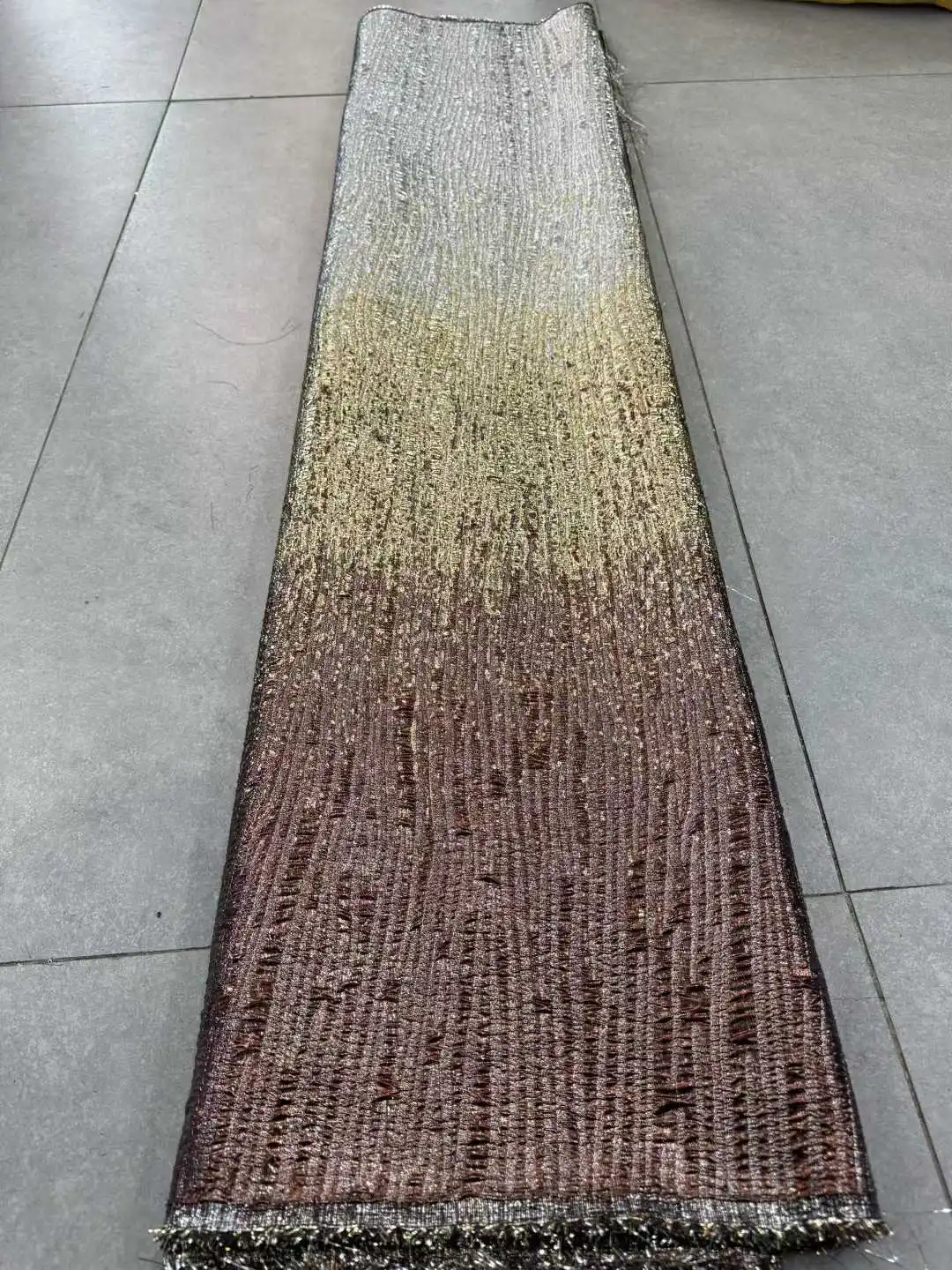 Festa africano damasco renda 2025 de alta qualidade tecido renda brocado francês jacquard nigeriano para mulheres material festa vestido sz1714