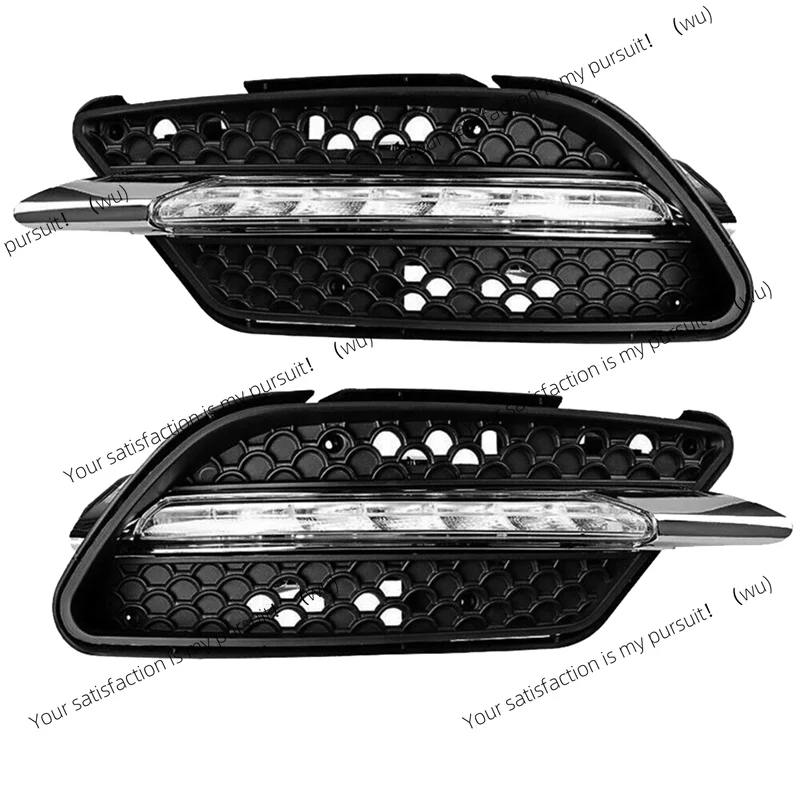 Car LED Fog Lamp DRL Daytime Running Light for Mercedes Benz W204 C Class C300 2008-2011 Left (Black)