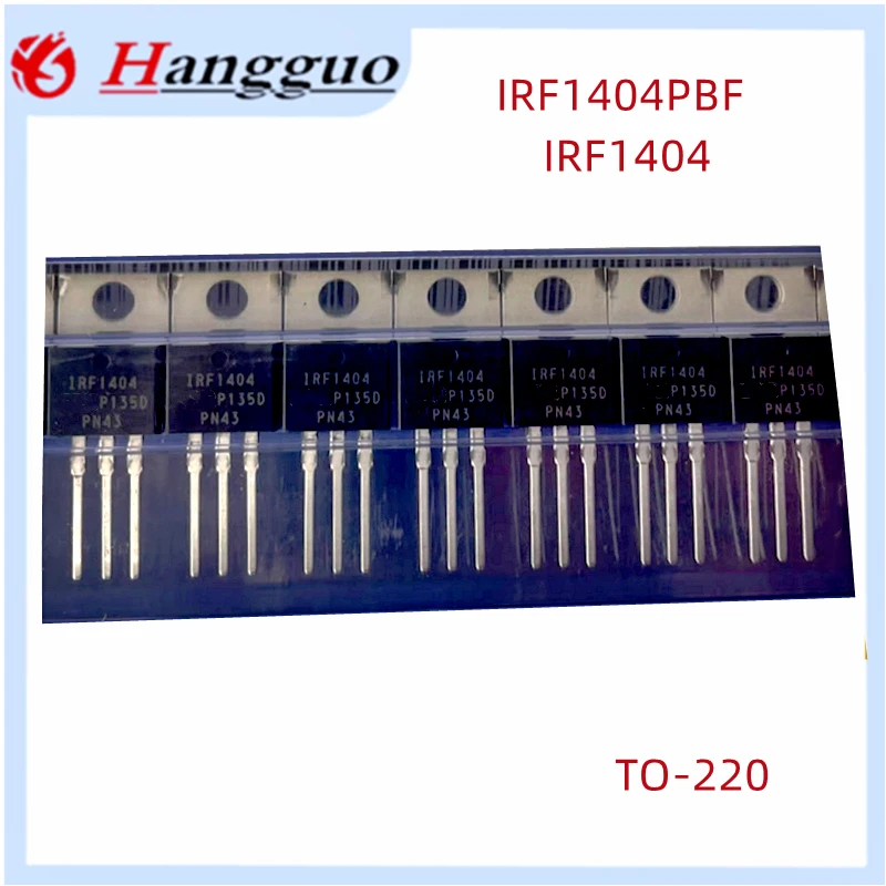 10-50PCS/Lot original IRF1404PBF IRF1404 IRF1404 40V 162A TO-220 MOS FET Best quality