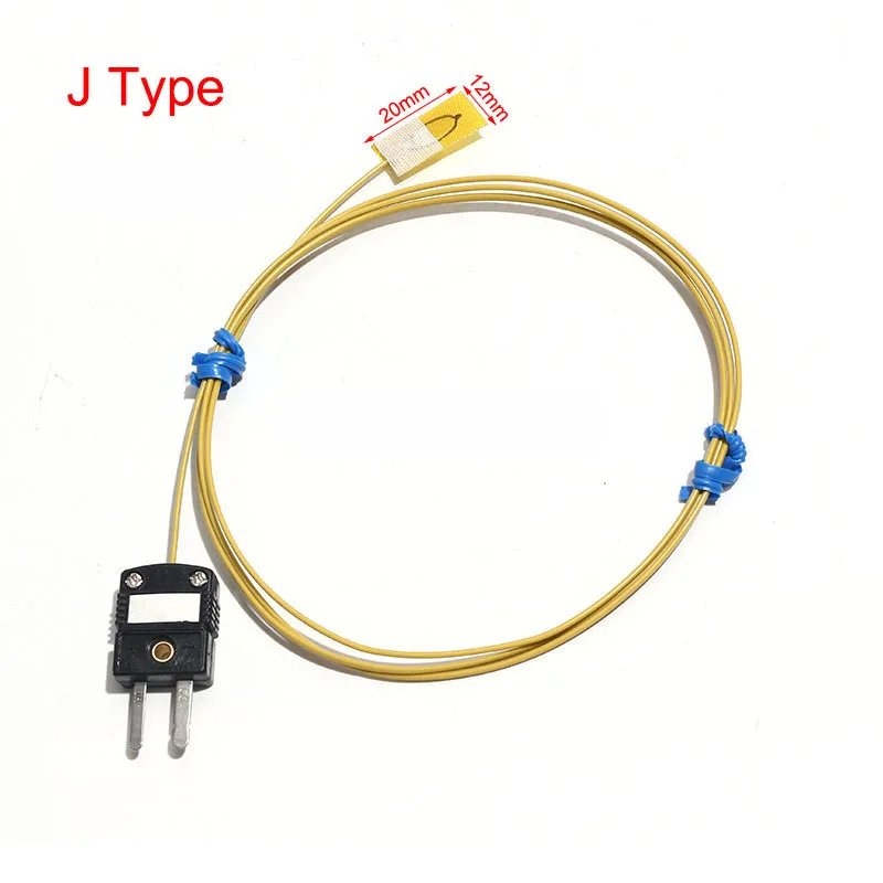 1PC K/T/J Type Surface-Mounted Patch Temp Sensor Thermocouple Equipped with Dedicated Temperature Measuring Lead Wire 0.5M-5M image 4