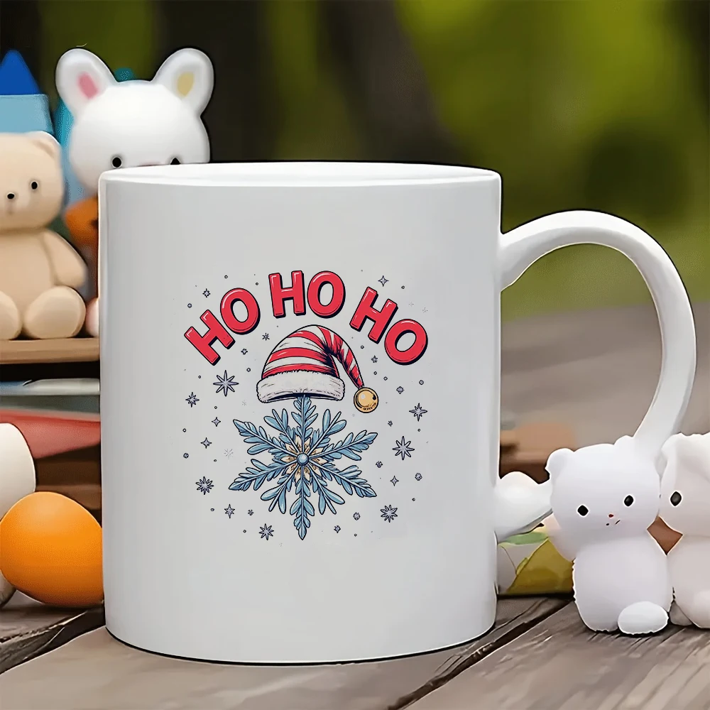 

11oz cartoon Christmas mug + festive-themed cup perfect Christmas gift for kids families and offices