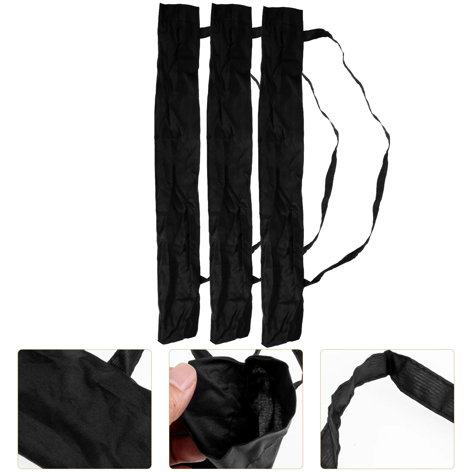 3 Pcs Break-resistant Umbrella Bag Folding Storage Wear-resistant Safe Polyester Protective Cover