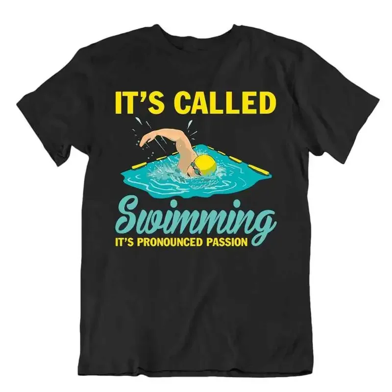 Swimming Passion Tshirt Elegant Sports T Shirt Relaxing Sports Tee