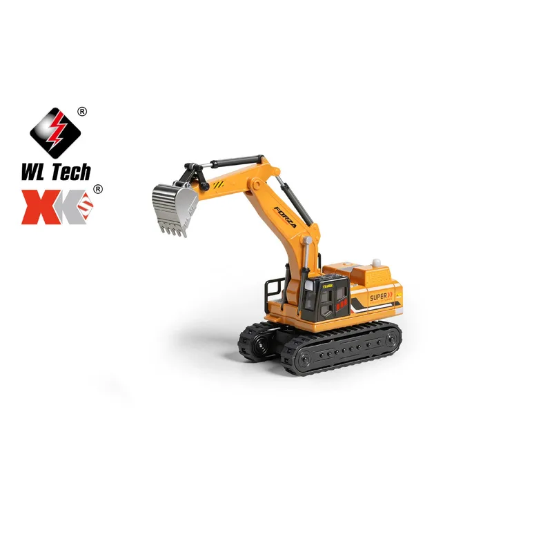 Weili 6402 Rc Excavator 1 To 64 Scale Alloy Simulation Model 340 Degree Rotation Sound Light Tracked Desktop For Adult Hobby