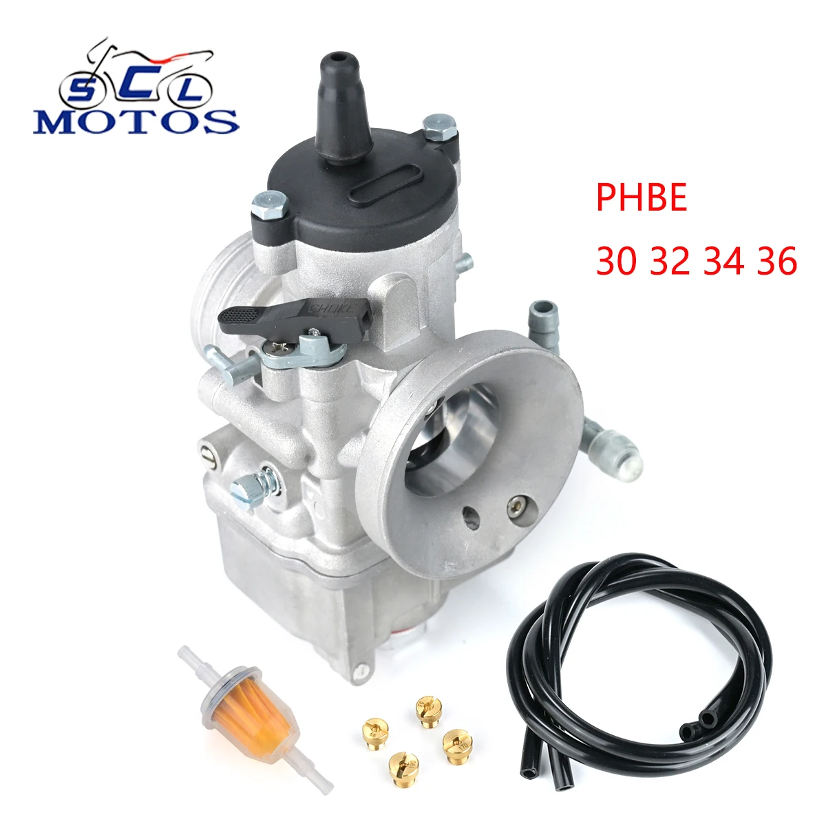 Carburatore Sclmotos 30 32 34 36 Dellorto PHBE per Moto 2T 125-250CC R6808 Dellorto PHBE 30HS