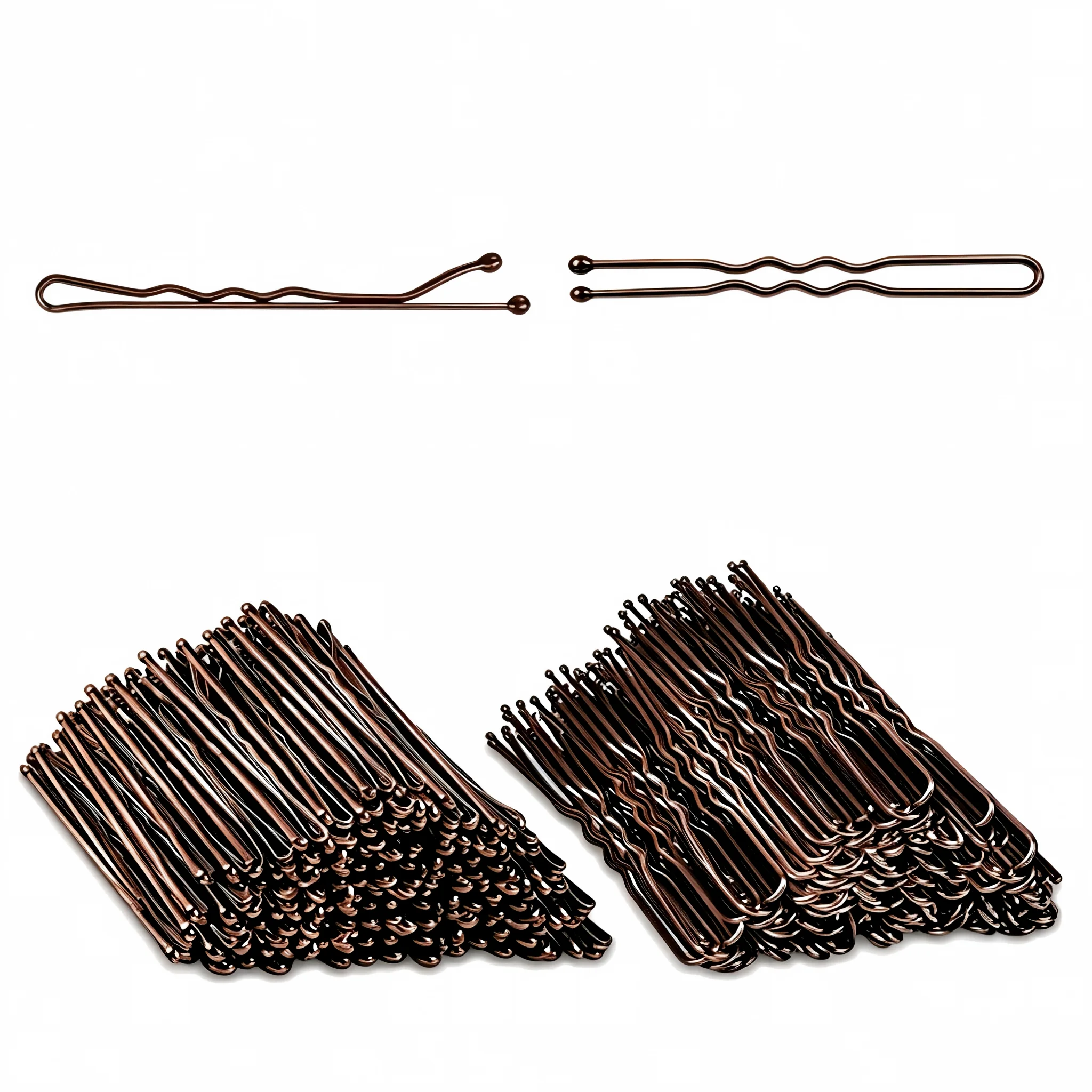 600pcs/set Bobby Pins Brown Bobby Pins for Women, Hair Pins, Hair Pins for Women Invisible Wave Hair Pins