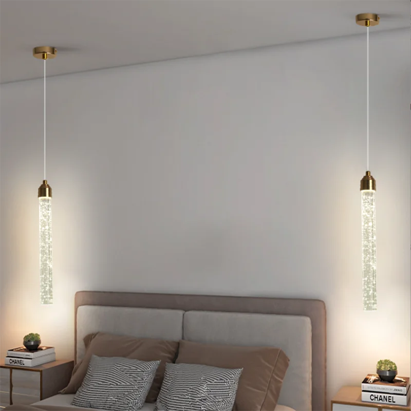 

LED Pendant Lamp Hanging Light Chandeliers Crystal Home Kitchen Island Dining Living Room Bar Cafe Droplight Fixture AC85-265V