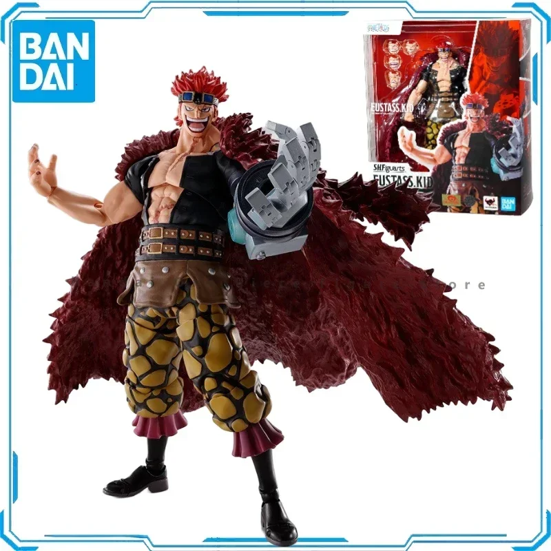 Op voorraad Originele SHF Bandai One Piece Eustass Kid Action Figure Animatie Speelgoed Cadeau Model Collector Anime Hobby Echt