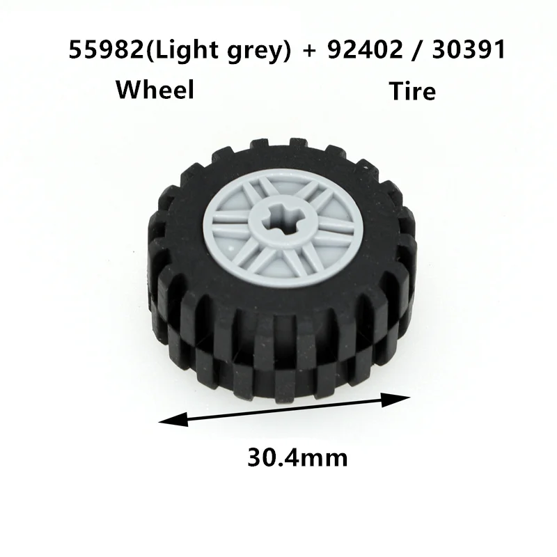 55982 Wheel 18mm D.x14mm Tire 92402 56891 Bricks Collections Bulk Modular GBC Toys For Technical MOC Buildings Blocks