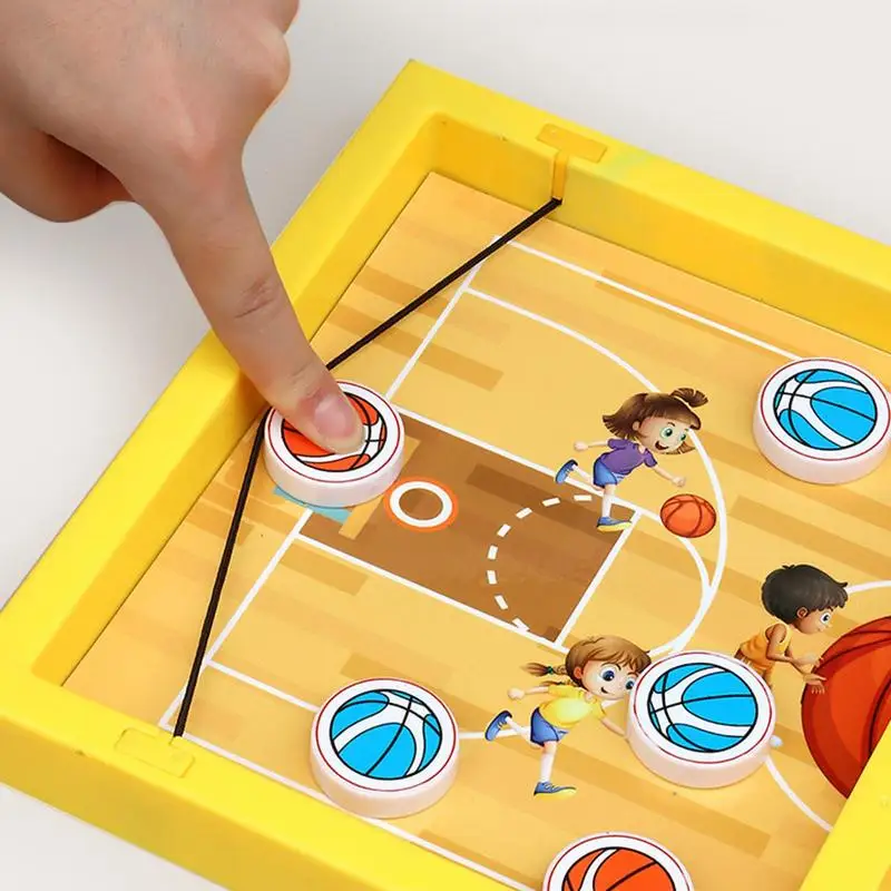 Sling Puck Board Game Fast-Paced Sling Football Puck Toy Fast-Paced Fun Game Funny Sling Puck Winner Board Table Game For Family