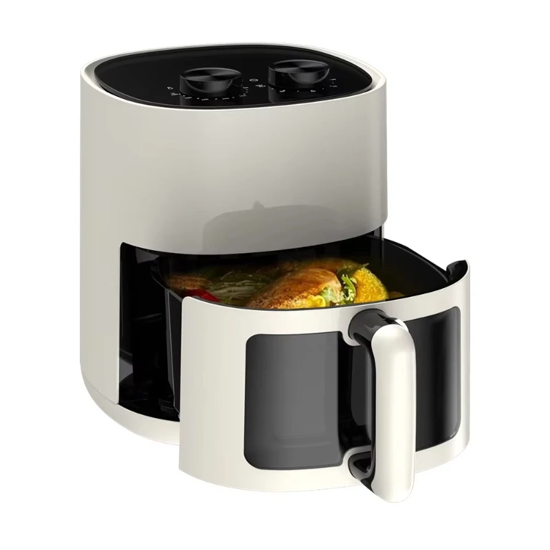 

Oil-free non-stick hand-operated controlled air fryer