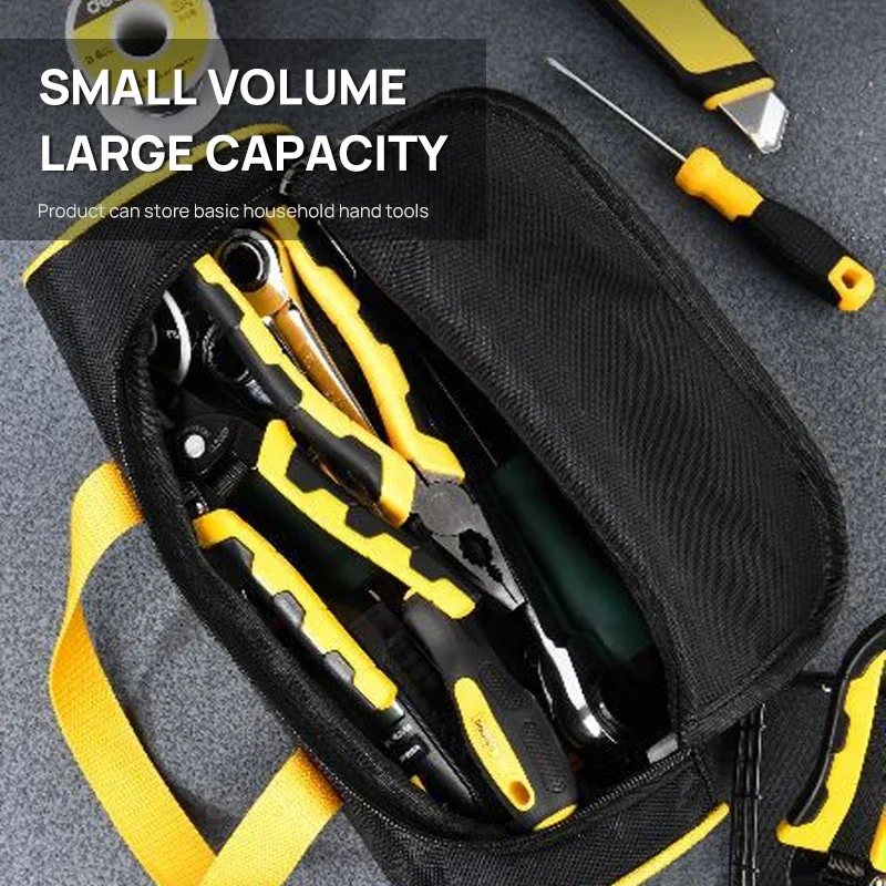 Borsa portautensili multifunzione borsa portaoggetti Anti caduta impermeabile multitasche organizer in tessuto Oxford borsa portaoggetti per elettricisti