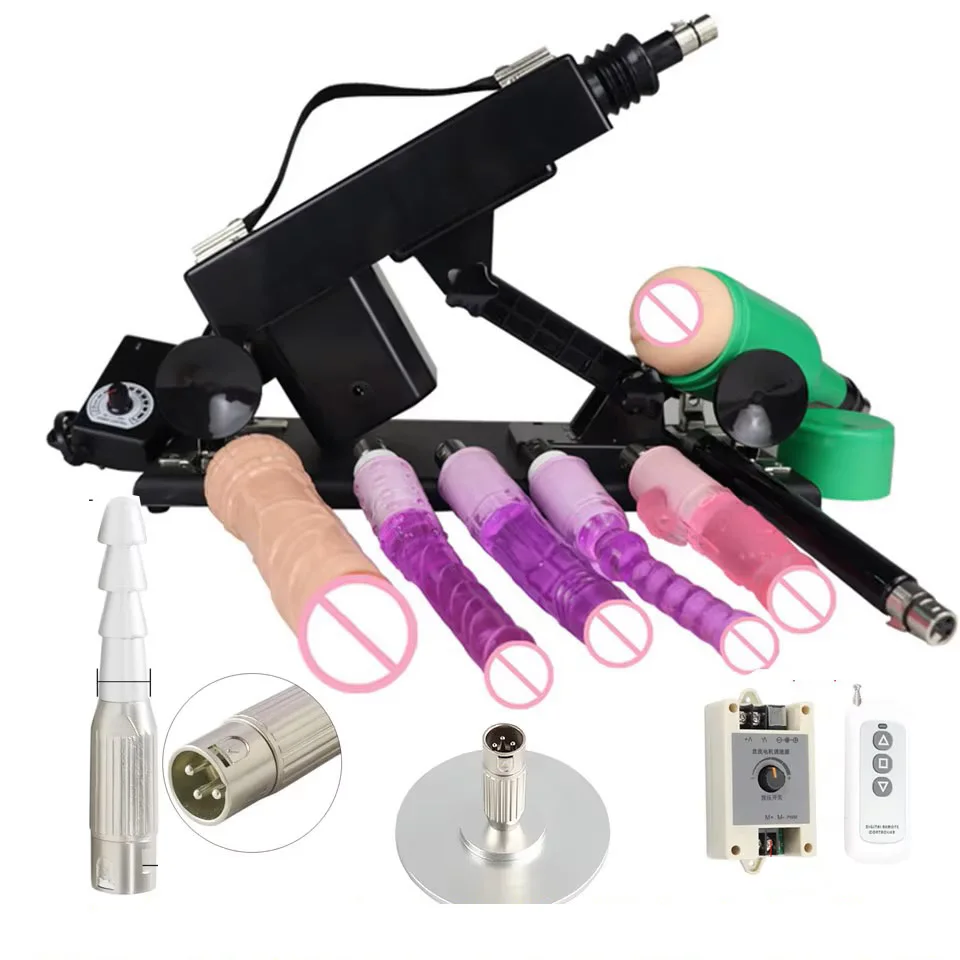 FREDORCH Sex machines for woman Automatic Masturbation Pumping Gun 3XLR sex machines for adults With  Dildo sex toys sex machine
