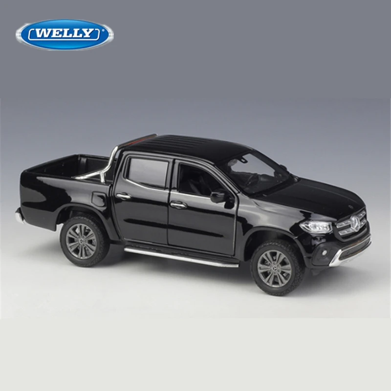 WELLY 1:24 Mercedes-Benz X-Class Pickup Alloy Car Model Diecast Metal Toy Off-road Vehicles Car Model Simulation Childrens Gifts