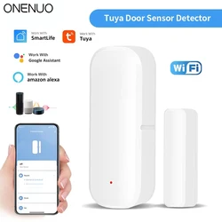 Tuya Smart Home WiFi Door Sensor Smart Life Window  Door Open/Close Detector Security Protection Alarm Detector Work With Alexa