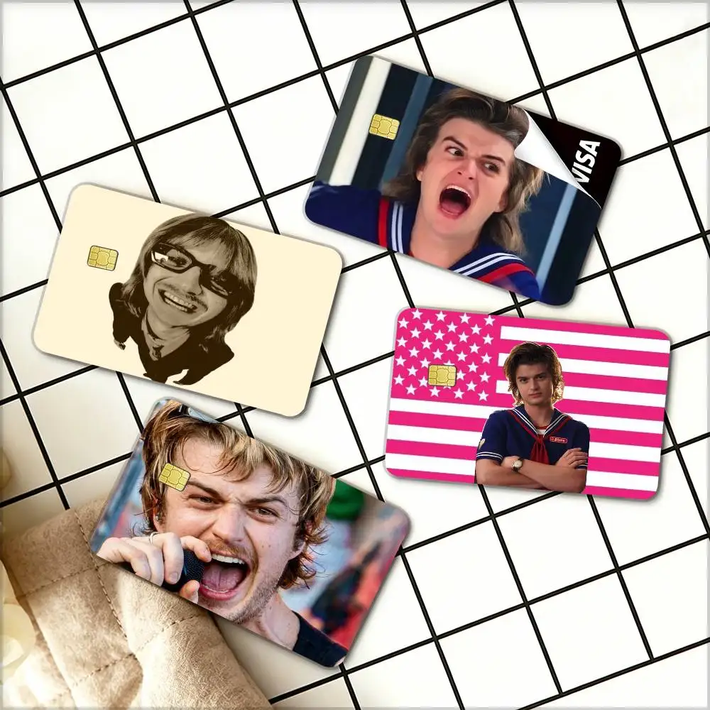 

Actor Joe cool Keery Waterproof Film Skin Cover Credit Card Stickers Debit Front Bank Bus Pass