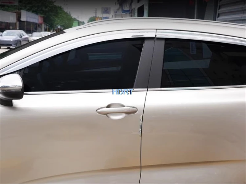 Car Style Side Window Deflector Visor Vent Cover For Geely Emgrand GS 2016 + Wind Weather Shield Sun Rain Screen Awning Shelter