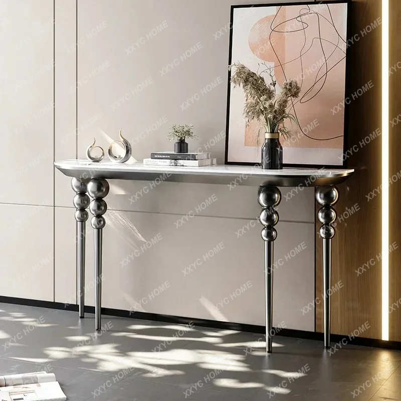 X-S High-end entrance table Light luxury entrance table Case table against the wall Decorative cabinet End view HG