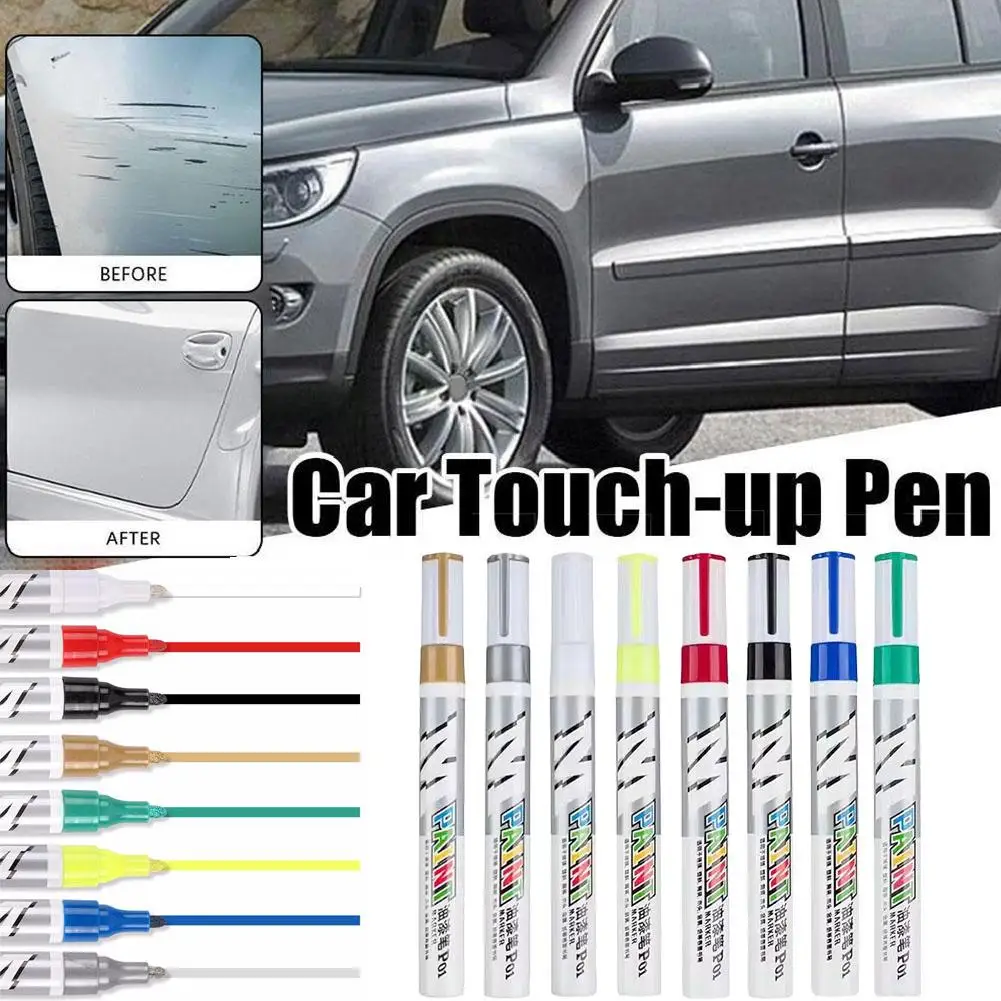 

НОВАЯ автомобильная краска, царапины, ремонтная кисть, ручка, водостойкий уход, серебристый, черный, красный, краска, водяной маркер, протектор автомобиля, белая шина, автомобильный B2B7