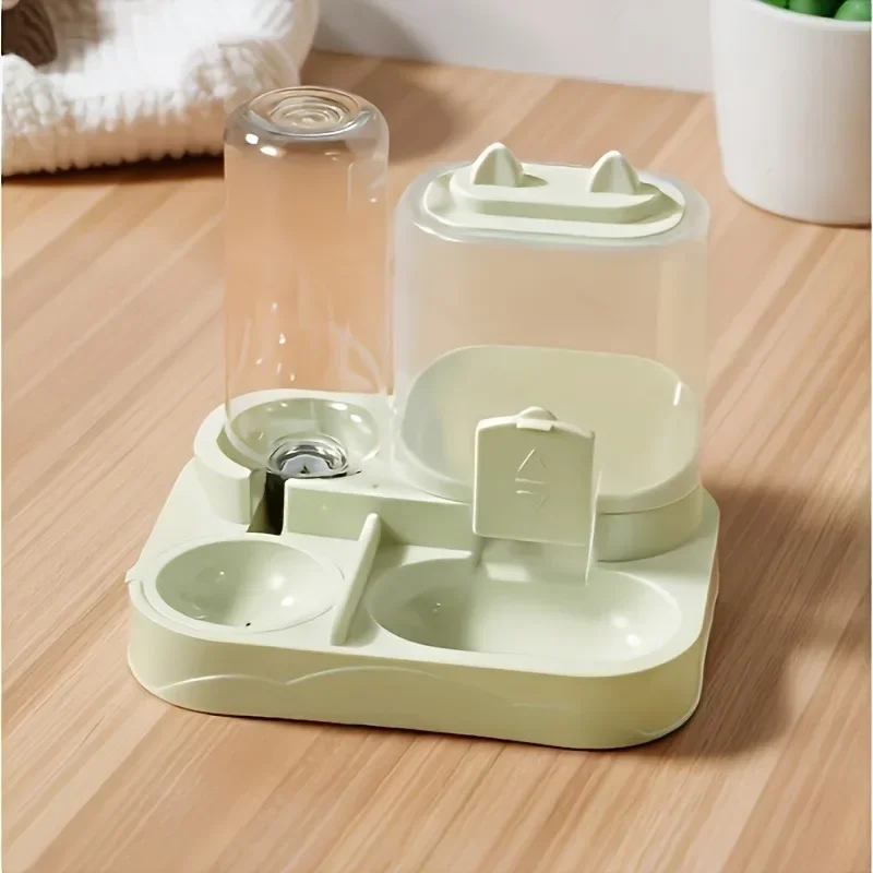 2-in-1-Futter- und Wasserspender für Haustiere mit Schwerkraftfunktion, großer Kapazität, auslaufsicherer Futterschale, leicht zu reinigen, mit Haarfilter für Katzen und kleine Hunde. – Detail 9