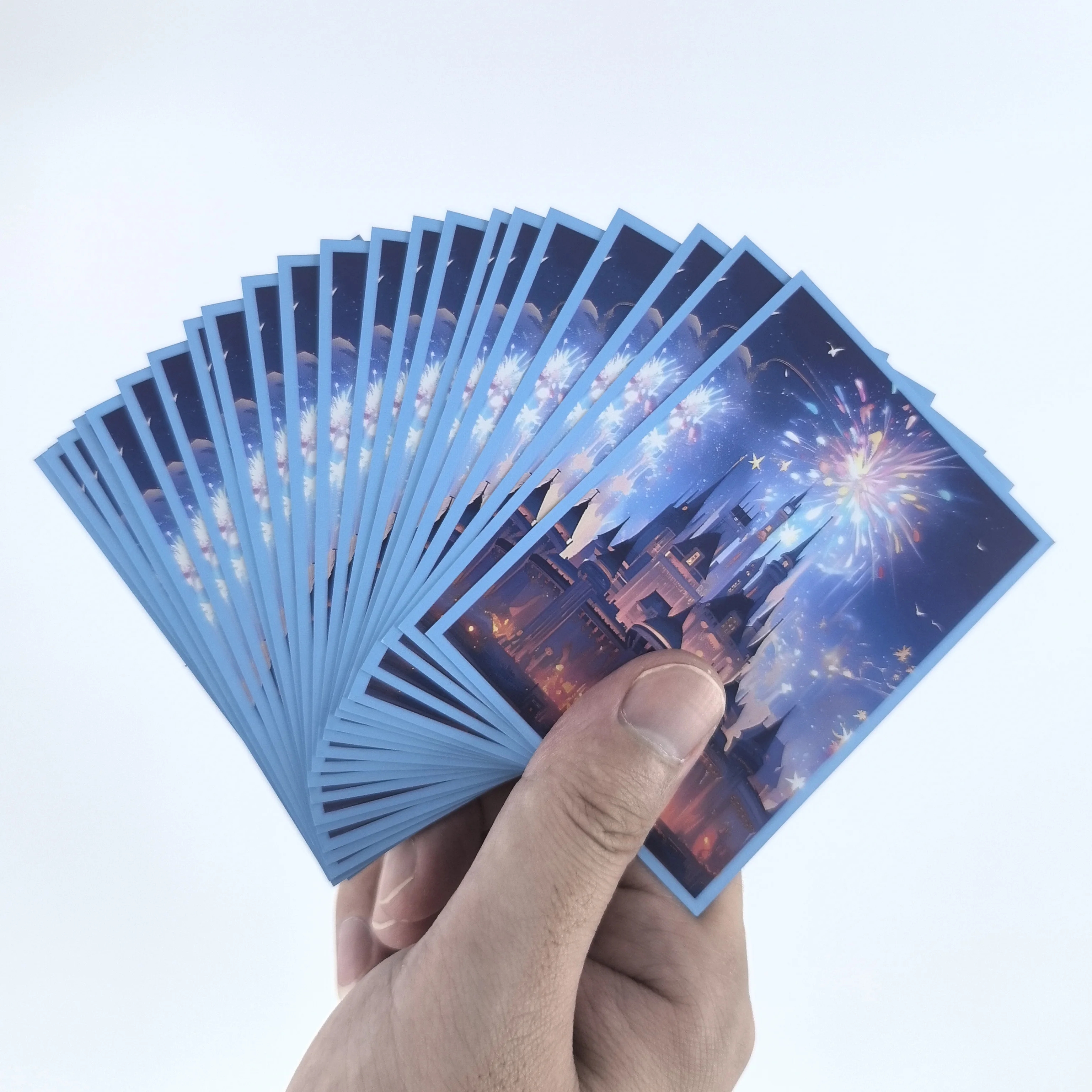 Lorcana Card Sleeves 100 PCS Matte Back Anti-Slip & Easy Shuffling 2.6 x 3.6 in Applicable to TCG OCG CCG PTCG (DISTEN)