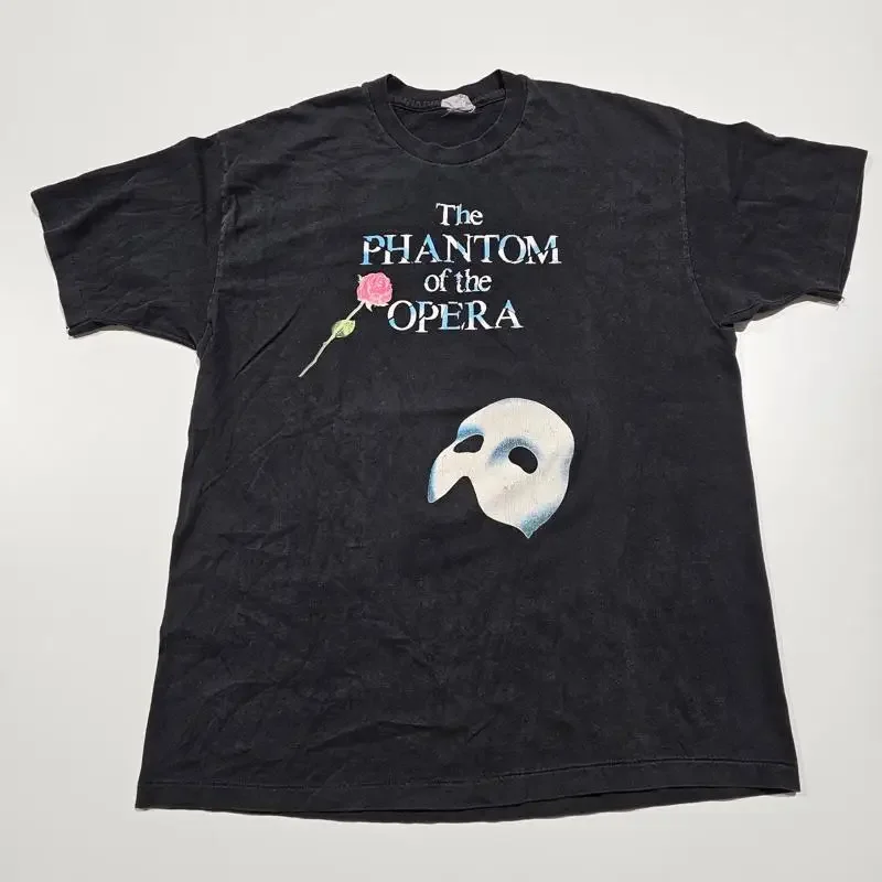 Vintage PHANTOM OF THE OPERA Musical 80s T Shirt Size XL Logo