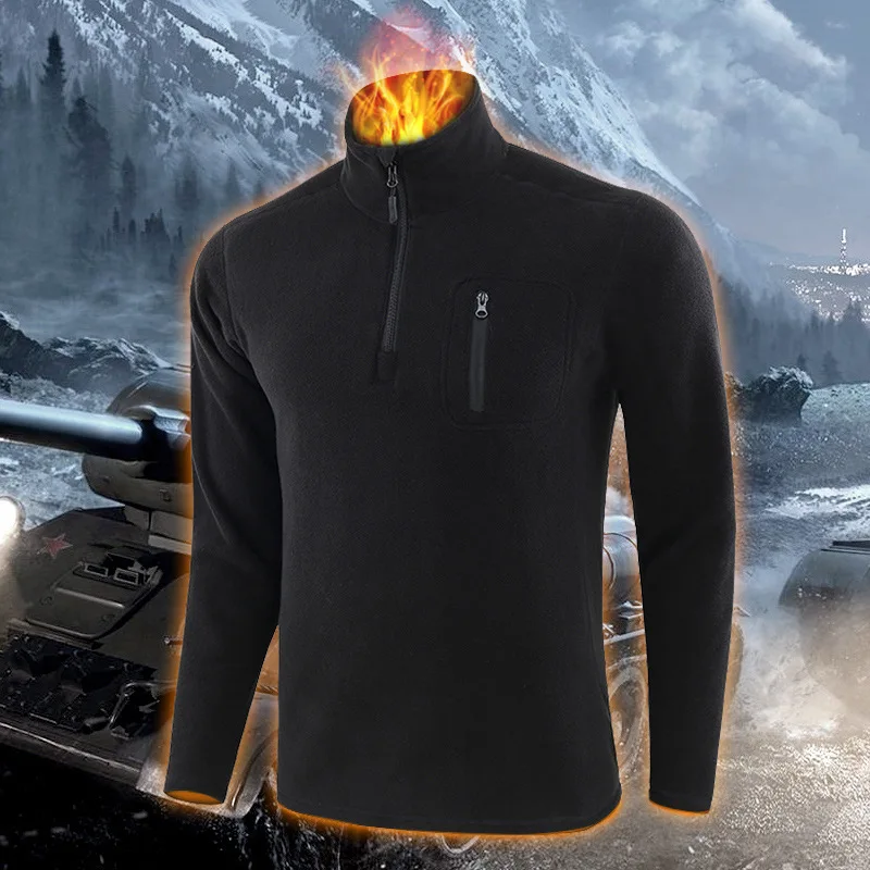 

Мужская тактическая флисовая куртка однотонного цвета для активного отдыха, повседневная теплая верхняя одежда для весны и осени, для путешествий и альпинизма