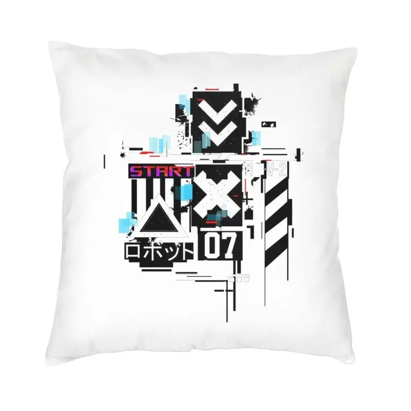 Cool Japanese Tokyo Techwear Square Throw Pillow Cover Home Decorative Printed Future Tech Street Wear Cushion Cover for Sofa
