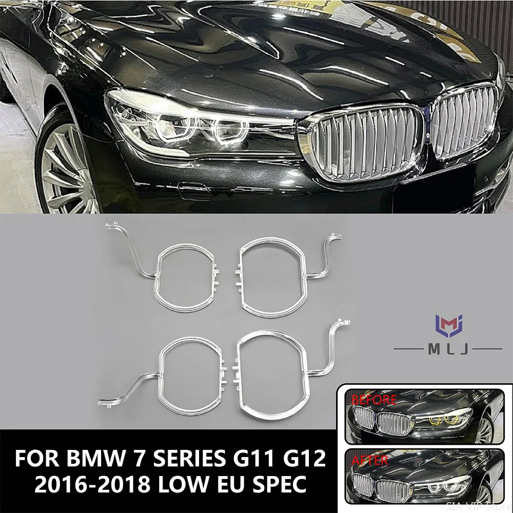 

Дневные ходовые огни (ДХО) для BMW 7 серии G11 G12 2016-2018, низкая комплектация, светодиодные трубчатые направляющие фары, автомобильные фары