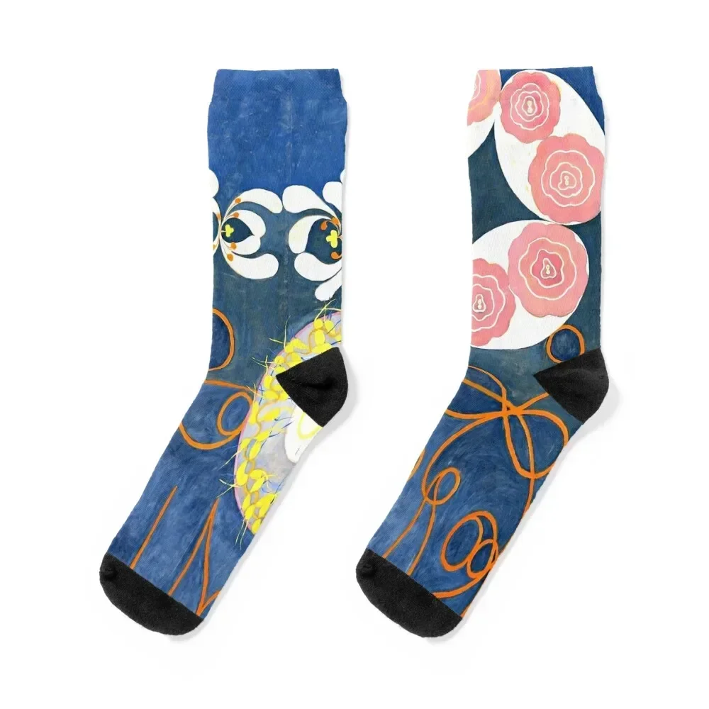 Hilma af Klint The Ten Largest, No. 01, Childhood, Group IV Socks hiphop sheer halloween Stockings Men Socks Women's