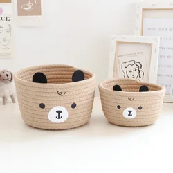 Cute Storage Baskets Rattan Woven Bedroom Household Decor Organizer Case Key Snacks Desktop Sundries Deposit Tidy Box Items