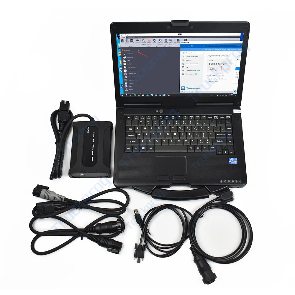 CF53 كمبيوتر محمول Doosan uVIM أداة تشخيصية حفارة رافعة شوكية محرك obd واجهة DDT CARNICS SCR DPF G2 DCU G2 ECU G2 الماسح الضوئي #1