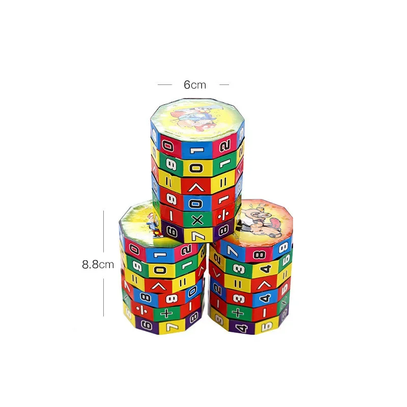 Children Education Learning Montessori Magic Cylinder Mathematics Numbers Cube Arithmetic Toy Kids Math Counting Game Puzzle for
