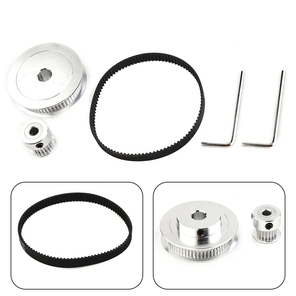 2GT Timing Belt Set with 20/60 Teeth Pulley for Prusa Reprap MendelMax and All Other For 3D Printers for Better Printing Results