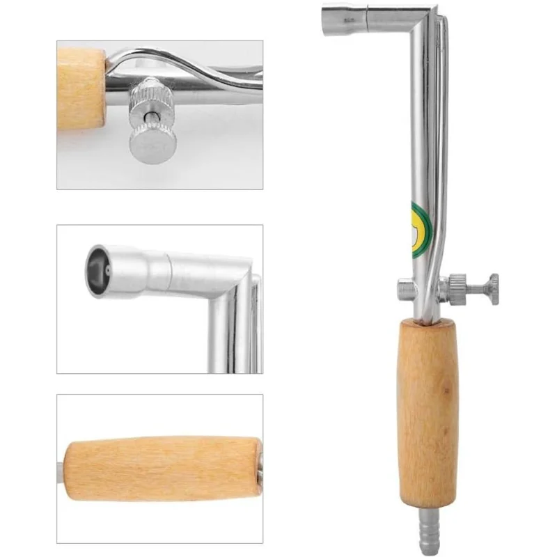 Adjustable Flame Gas Welding Gun with Wooden Handle, Welding Tool for Jewelry Making, Jewelry Processing Tool and Equipment