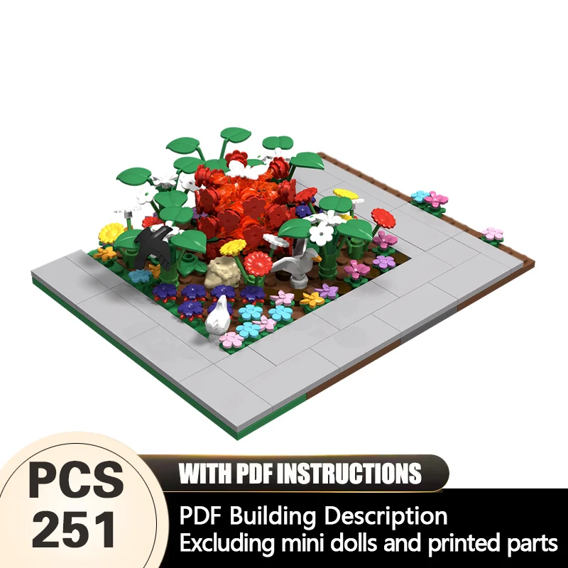 

Creators Plant Series Model MOC Building Bricks Flower Garden Modular Technology Gifts Holiday Assemble Children Toys Suit