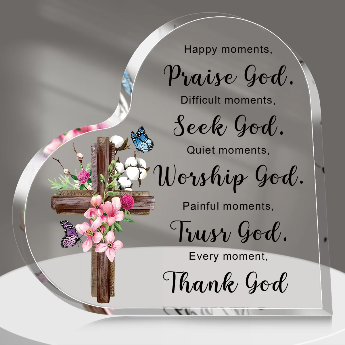 Acrylic Christian Gifts for Women Inspirational Gifts with Bible Verse and Prayers Religious Gifts Scripture Gifts for Women Men